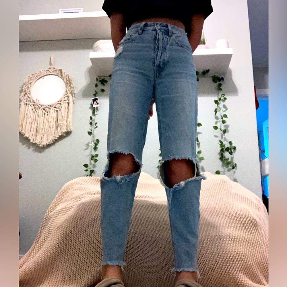 SUPER CUTE PACSUN light blue denim jeans